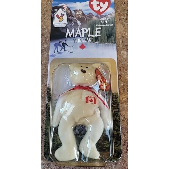 Full Set of 4 International McDonald's Teenie Beanie Babies from 1999 Sealed - Picture 8 of 9